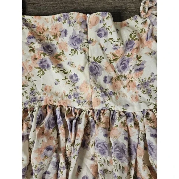 Cider Floral Lace Patchwork Dress NEW M - Picture 8 of 9